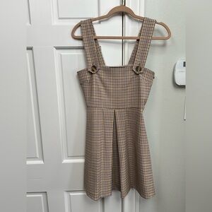 Plaid Pinafore Dress